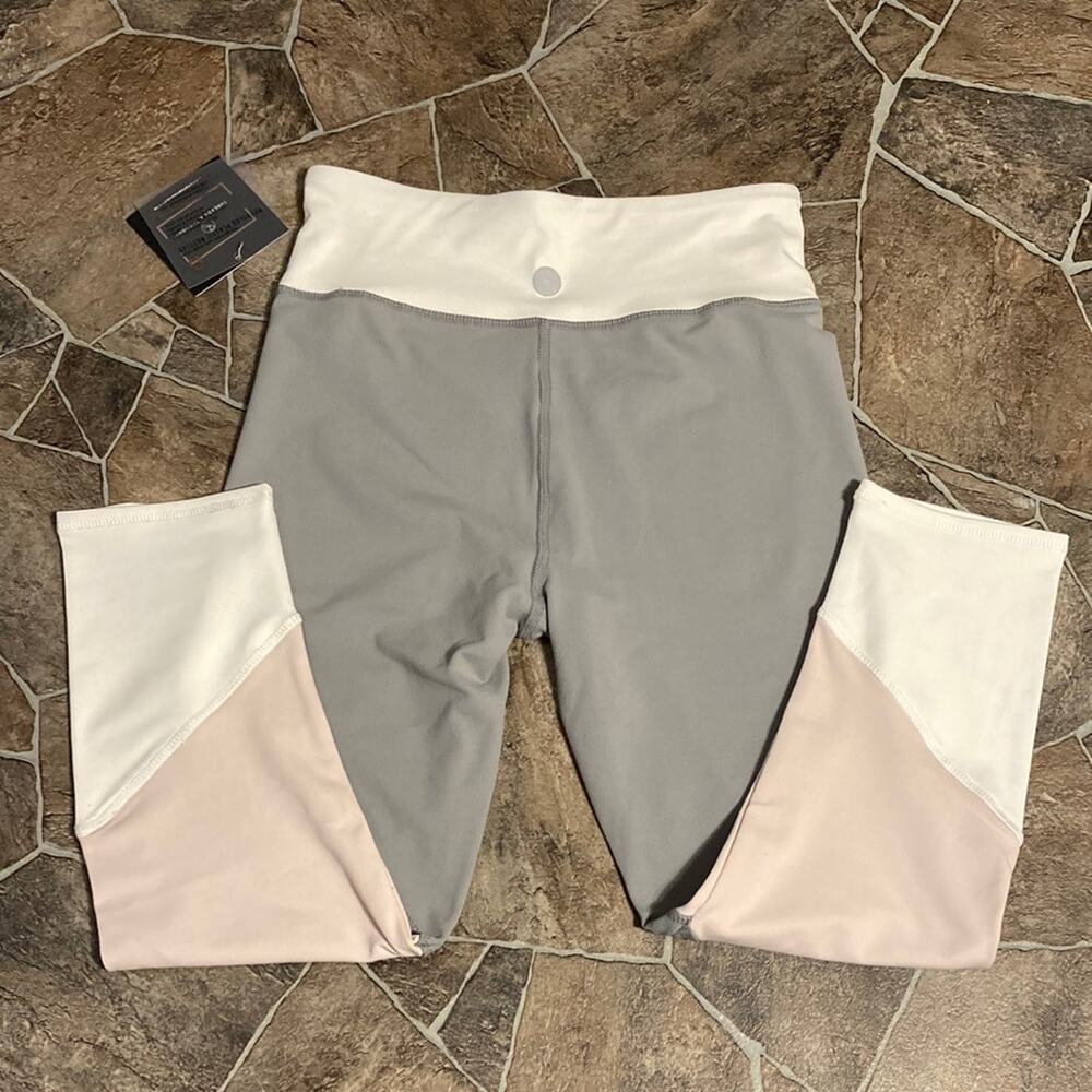 NWT Threads 4 Thought Gray White Pink Sz M Leggings - Picture 9 of 12